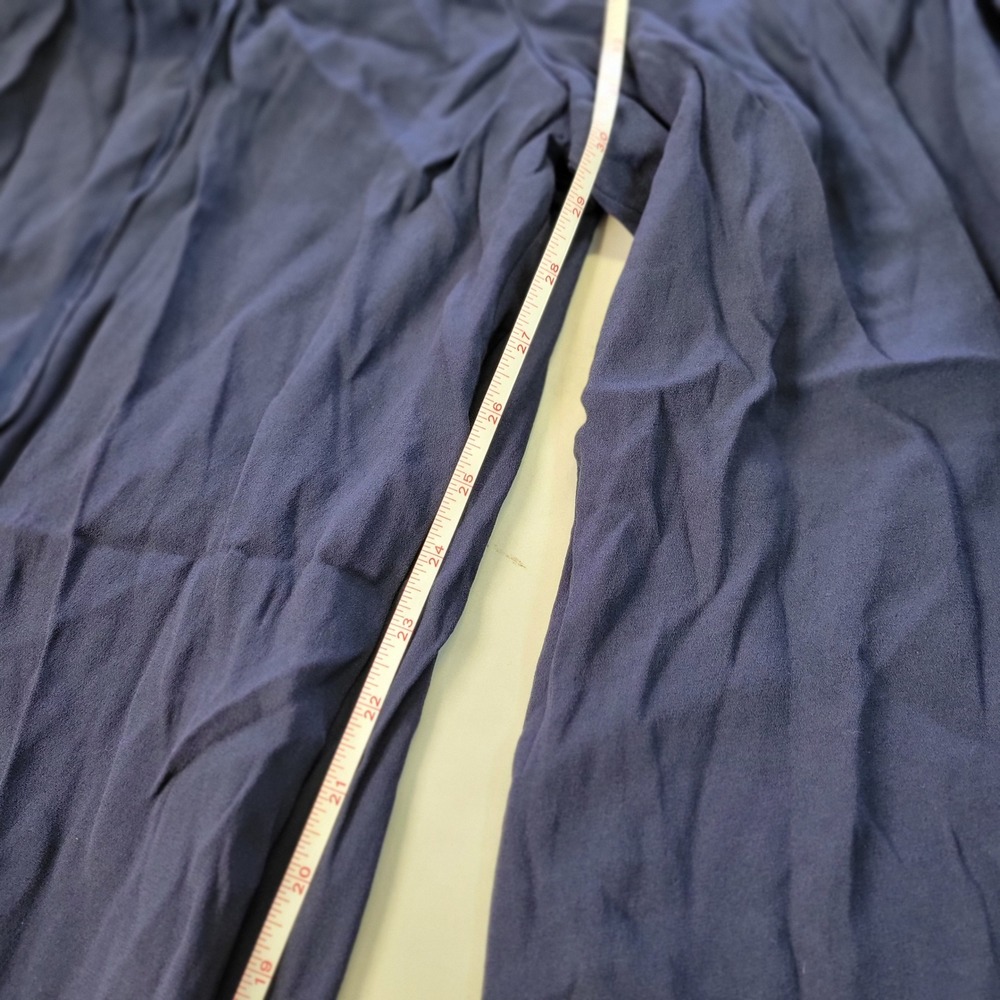 Ralph Lauren Purple Label Navy Blue Wide Leg Sailor Button Palazzo Pants Size 6 - Picture 8 of 14